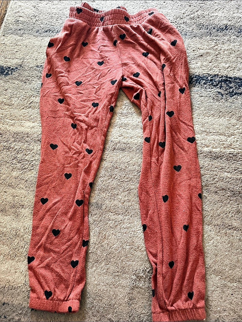 GAP Kids Heart Print Jogger Pants Size Medium NWT
